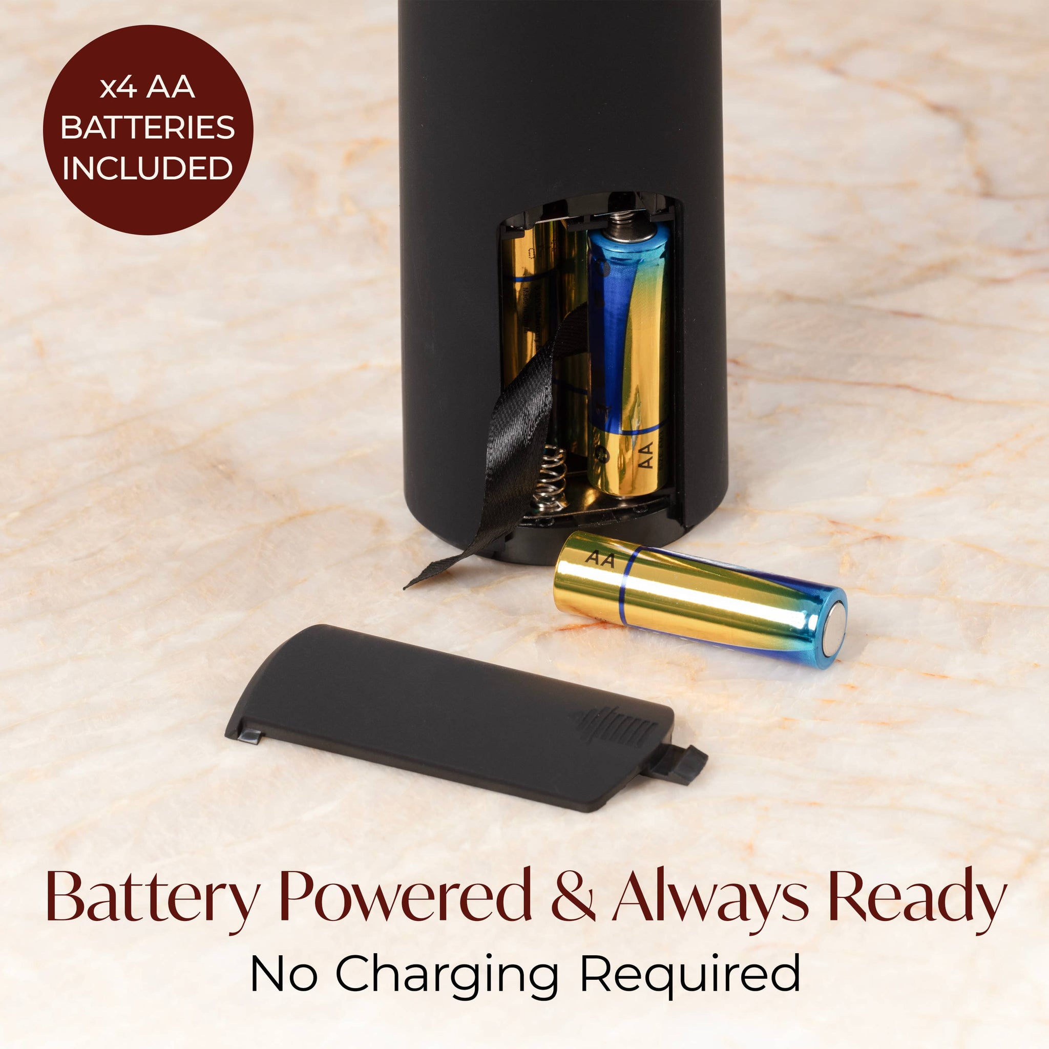 Vin Fresco - Vin Fresco Electric Wine Opener, Battery-Powered Corkscrew