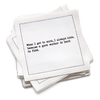 Five Star Napkins Inc. - Inappropriate Thoughts Quotes - White Cotton Cocktail Napkins x 50