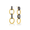 Capucine De Wulf Cleopatra Regal Double Link Earrings Midnight
