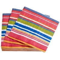 Annie Selke Bright Stripe Cocktail Napkins