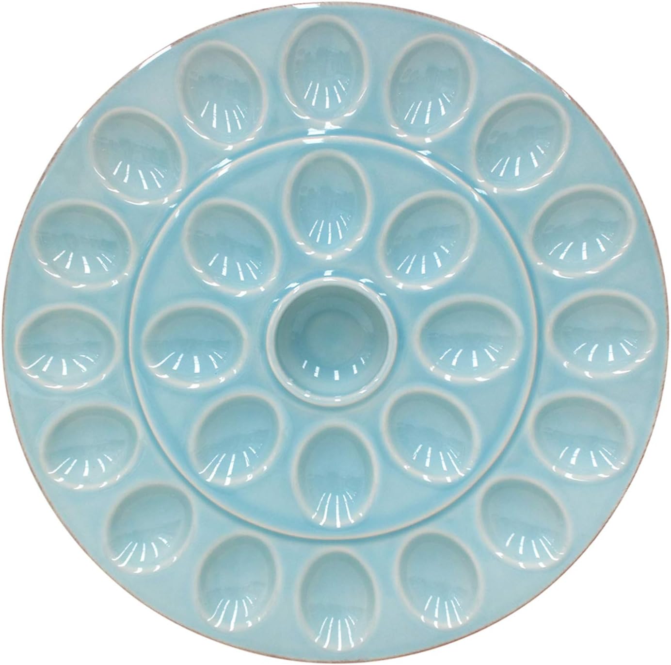 Egg Platter - Robin's Egg  Blue