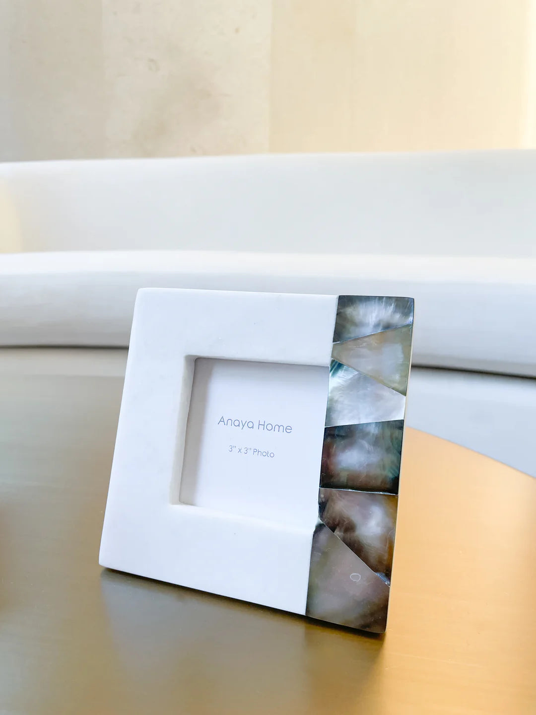 Mother of Pearl Marble Grey Picture Frames