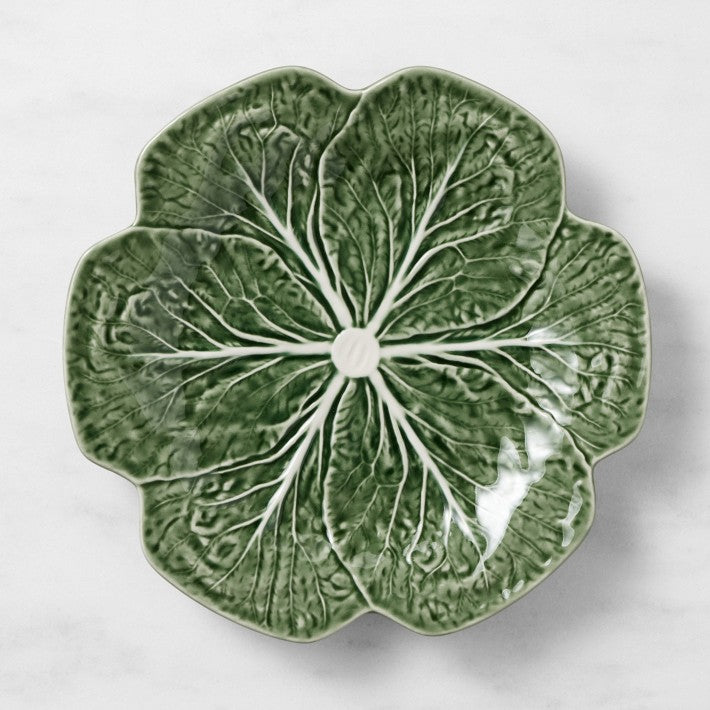 Bordallo Pinheiro Green Cabbage Leaf Dinner Plate