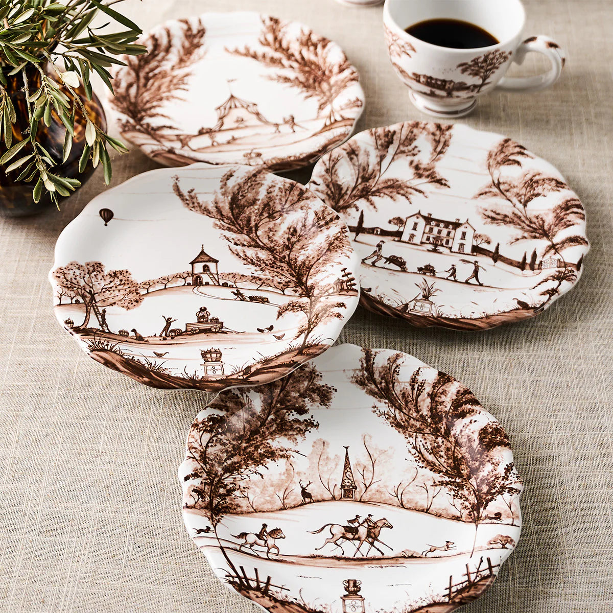 Juliska Country Estate Harvest Party Plate Assorted Set/4