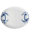 Caskata - Crabs Blue Coupe Oval Platter