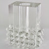 Tizo Crystal Glass Rectangle Vase "Balls"