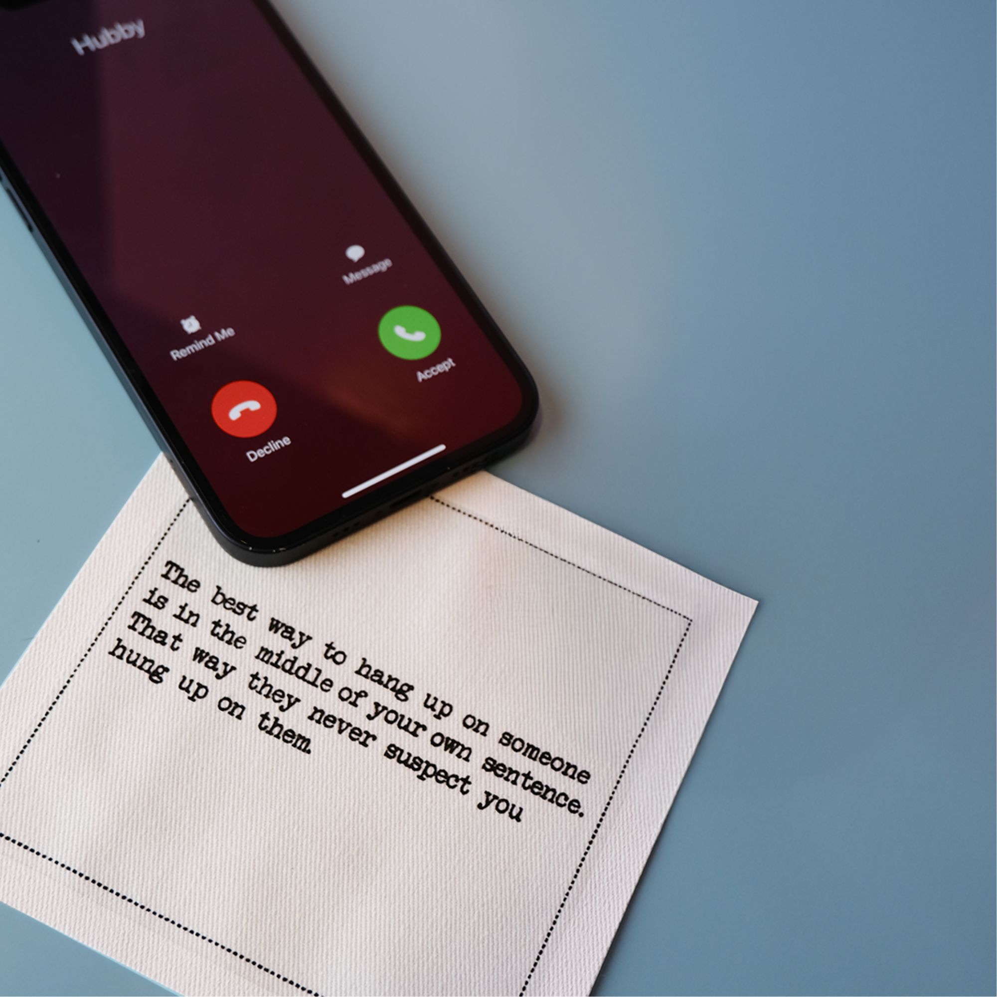 Five Star Napkins Inc. - Inappropriate Thoughts Quotes - White Cotton Cocktail Napkins x 50