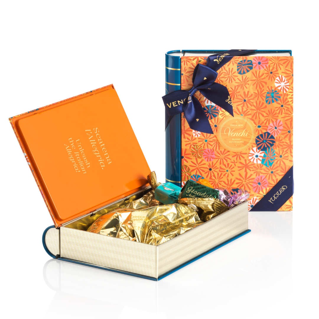 Venchi - Murrine Large Book Box - Assorted Gourmet Italian Chocolate