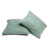 ChappyWrap - Bayside Herringbone Evergreen Throw Pillow