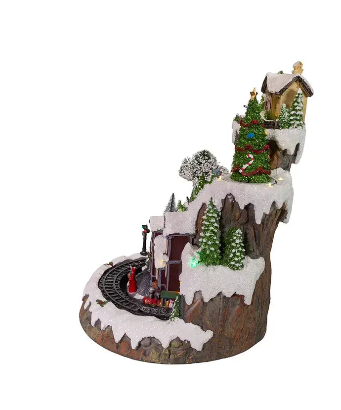 Kurt S. Adler, Inc. - 17"MUSICAL LED VILLAGE ON MTN TABLETOP