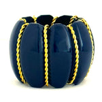 Tisch New York Pumpkin Napkin Rings/ Set 4, Navy