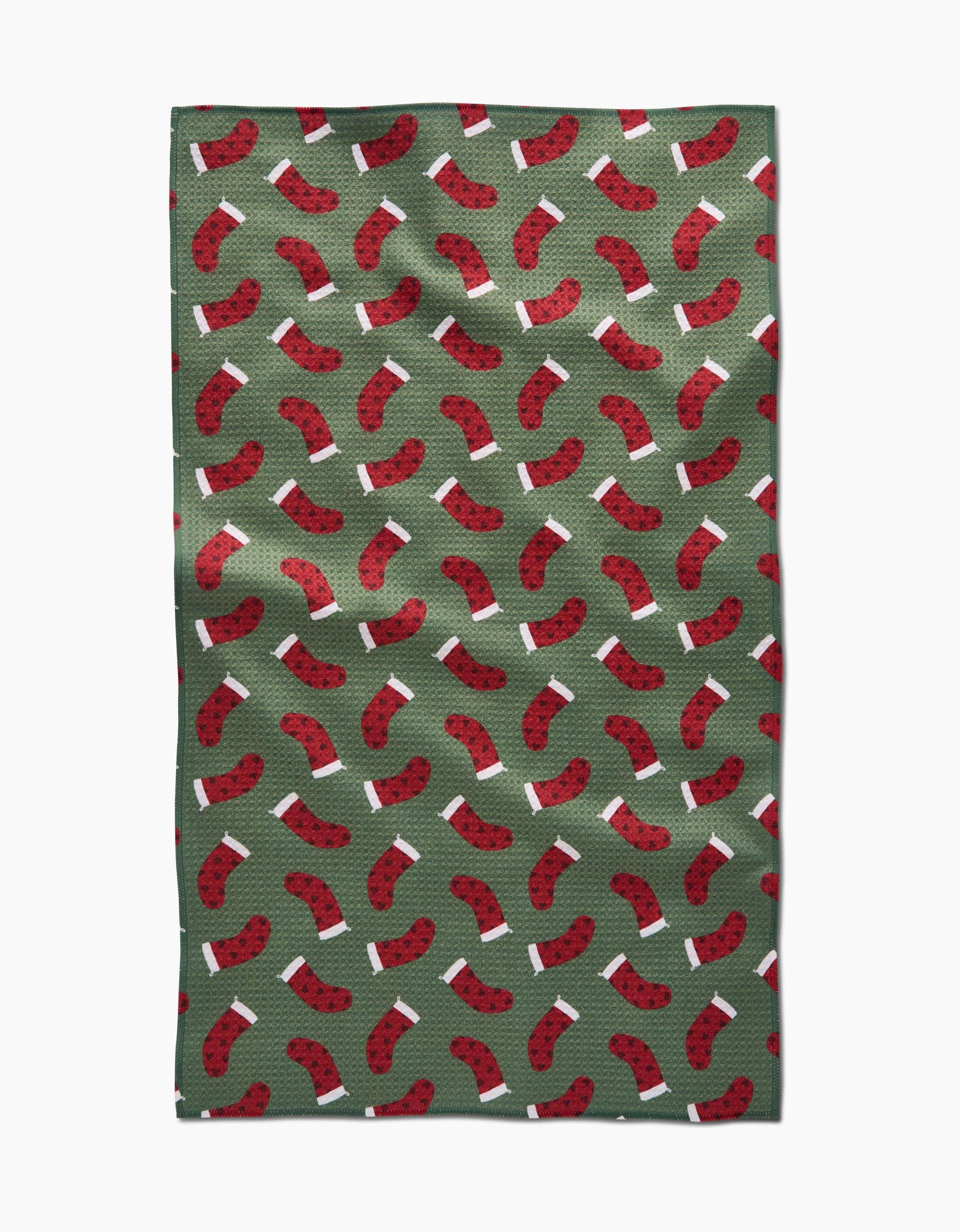 Geometry - Heart Stockings Tea Towel