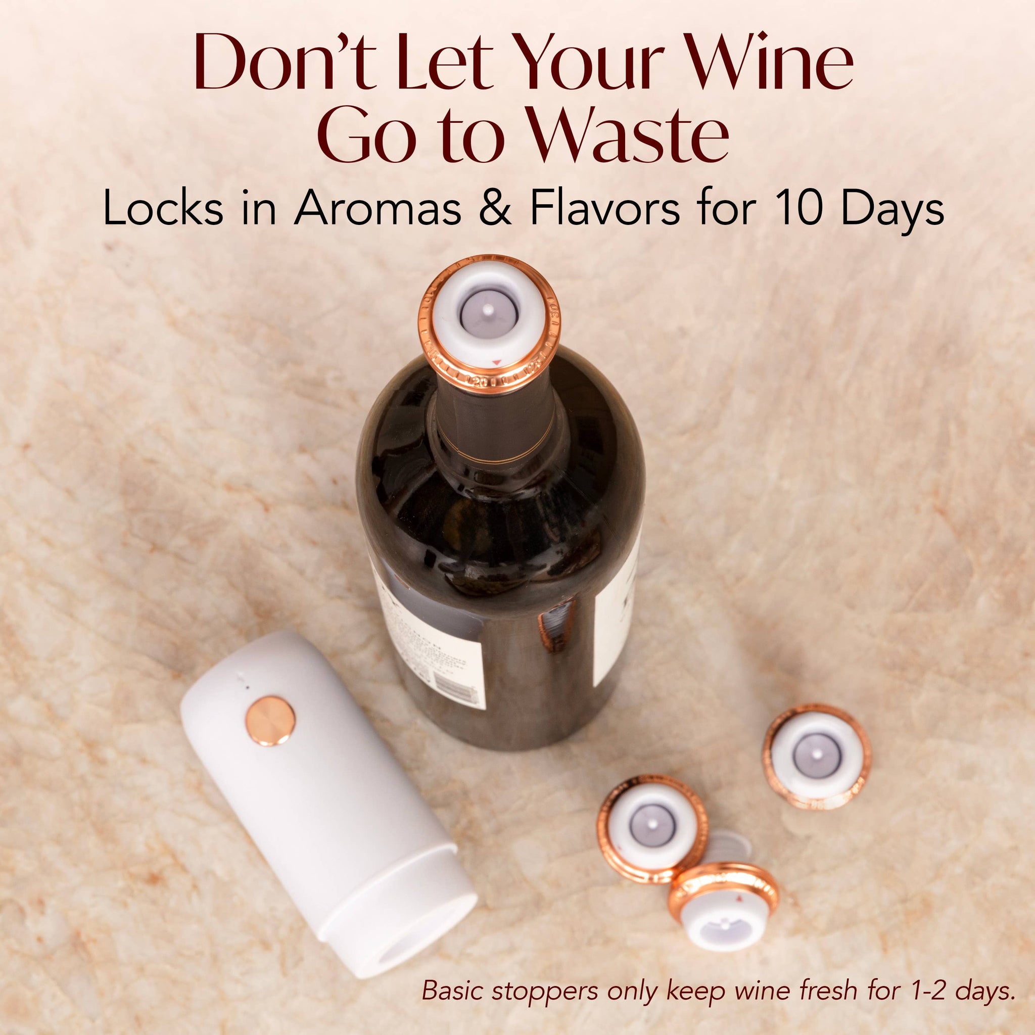 Vin Fresco - Vin Fresco Electric Wine Preserver, Vacuum Wine Saver