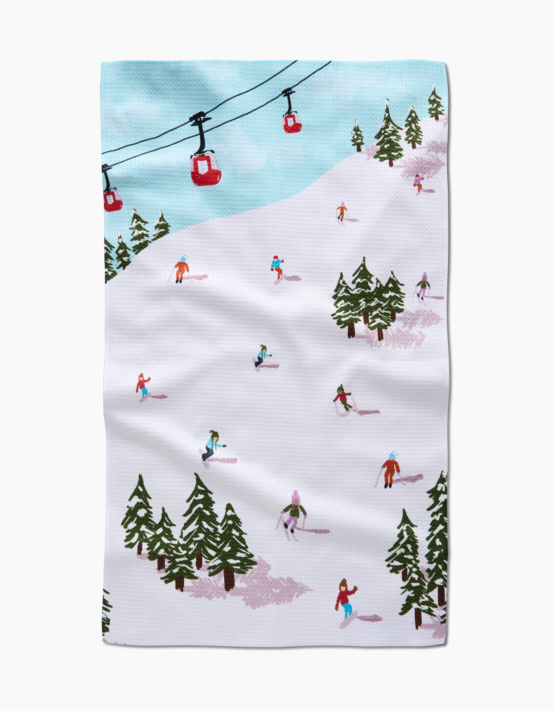 Geometry - Winter Skiing Trip Tea Towel