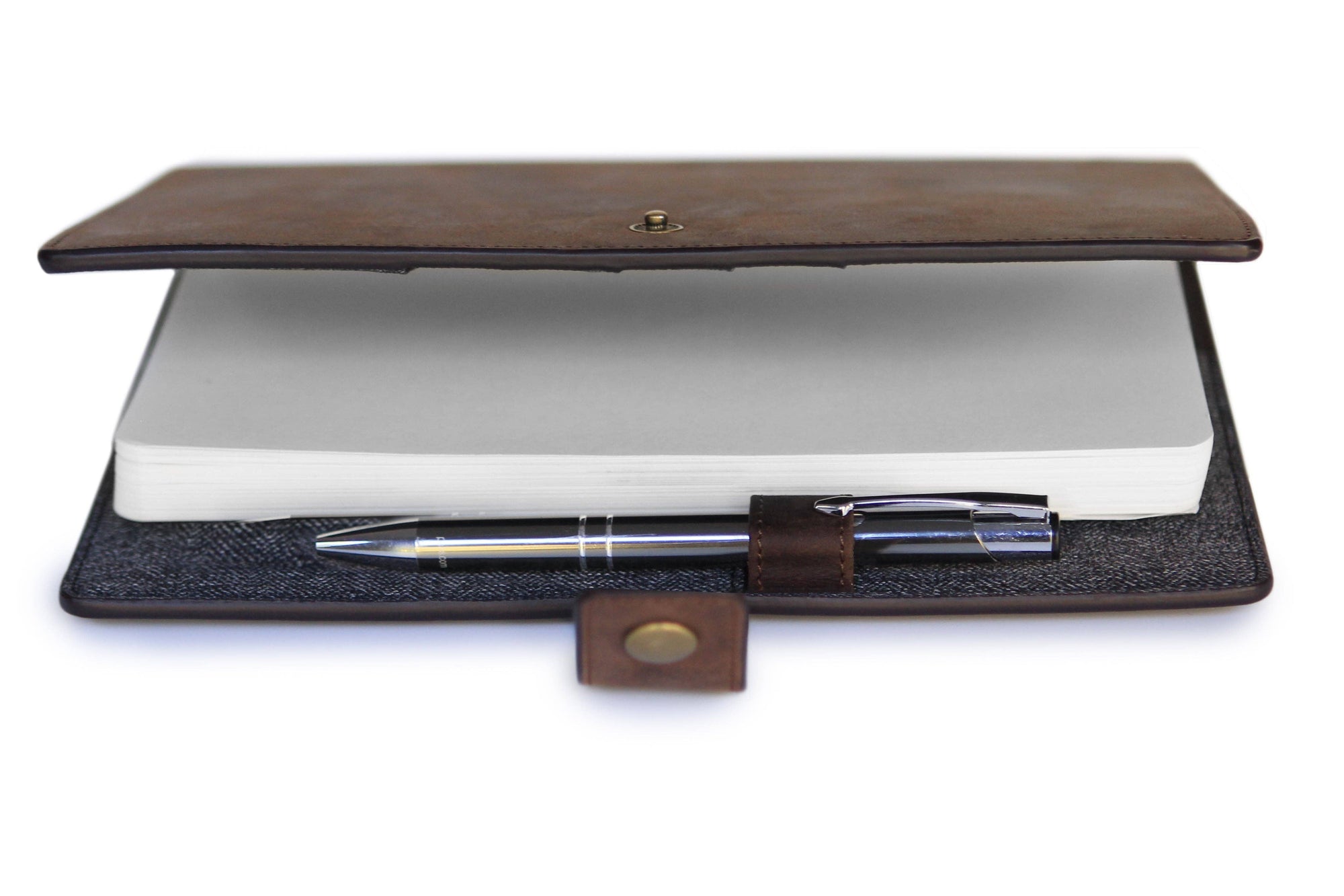 Case Elegance - Bucksaw Refillable Brown Leather Journal