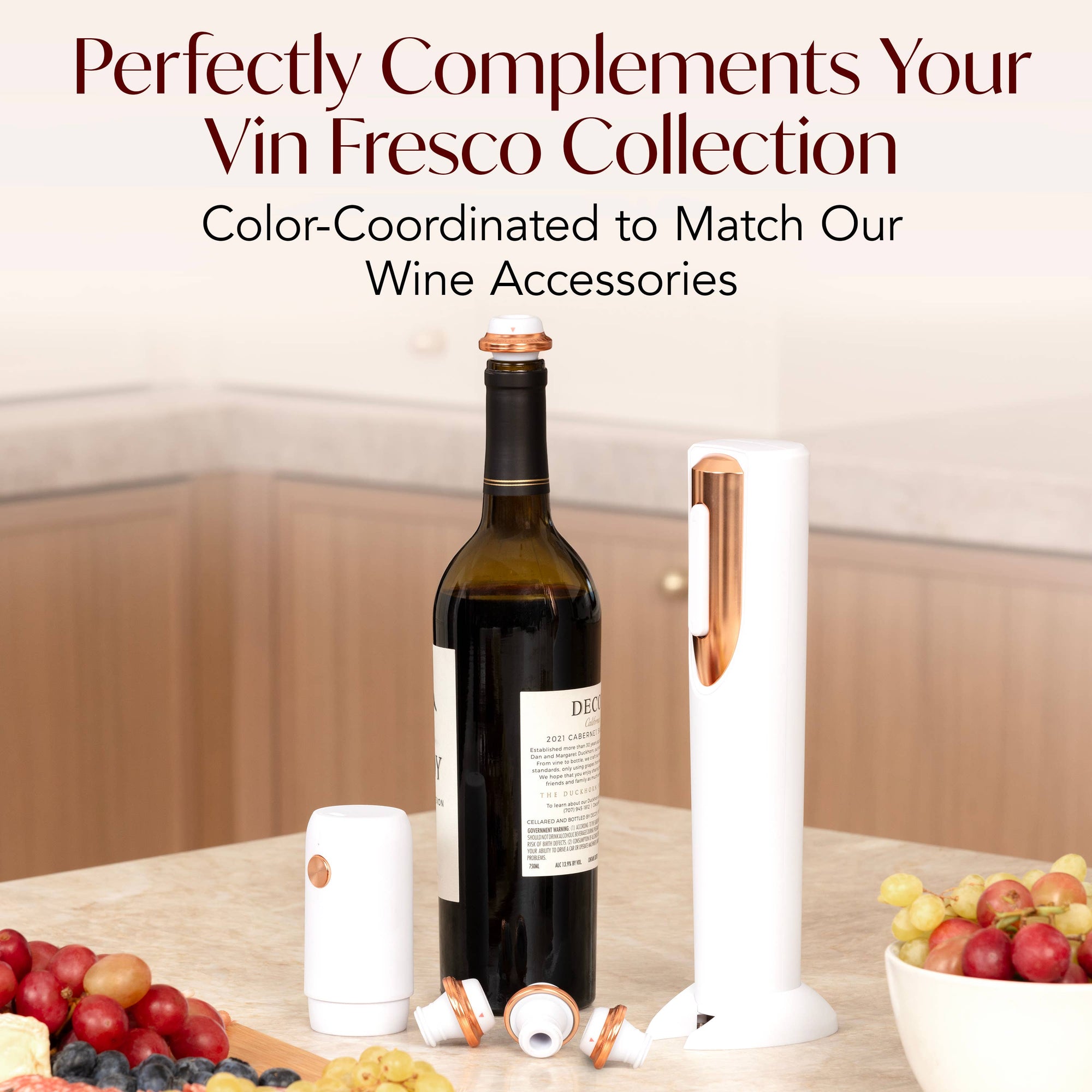 Vin Fresco - Vin Fresco Electric Wine Preserver, Vacuum Wine Saver