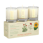 Floral Bouquet - Plant the Box Votive Candle Trio