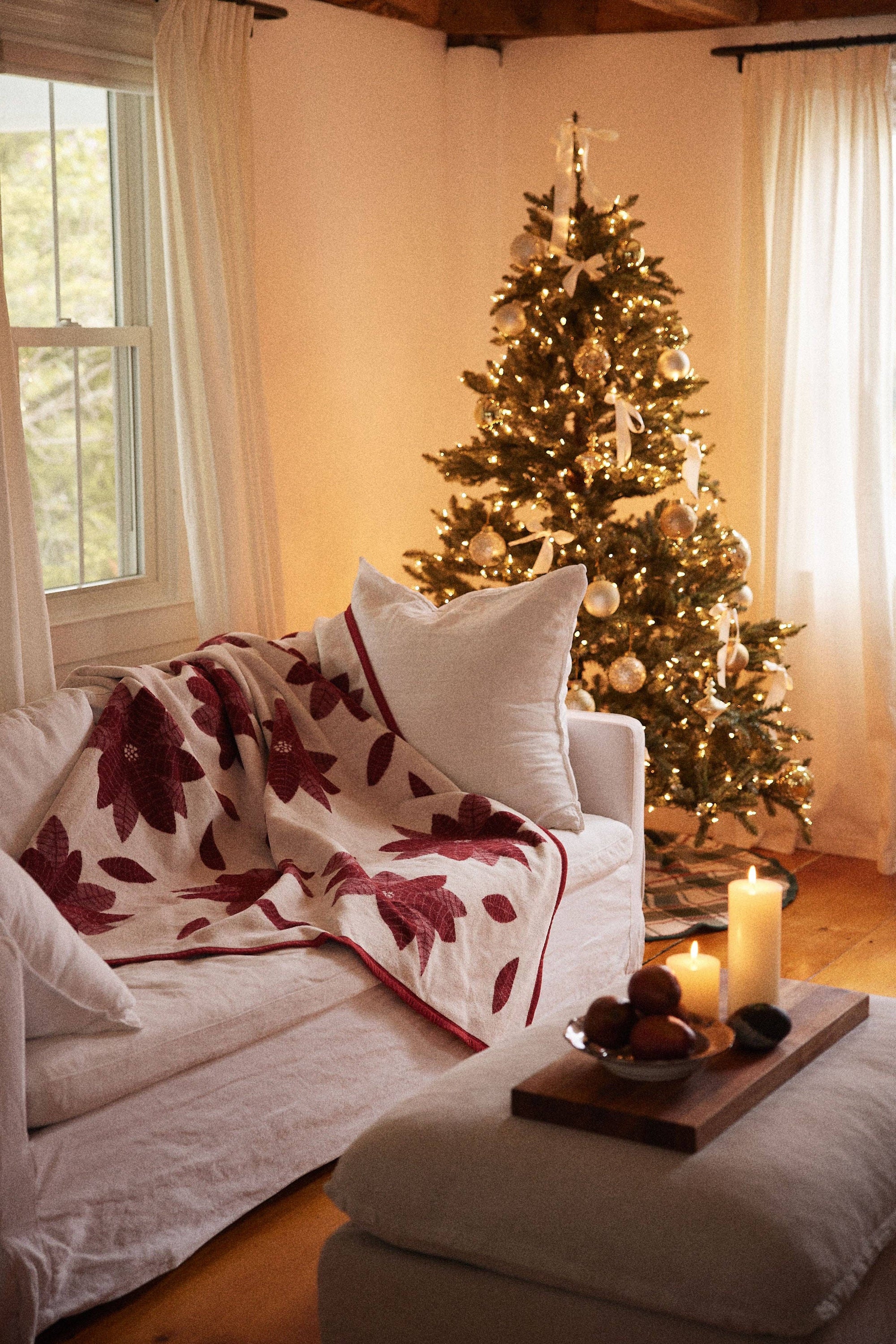 ChappyWrap - Poinsettias Blanket