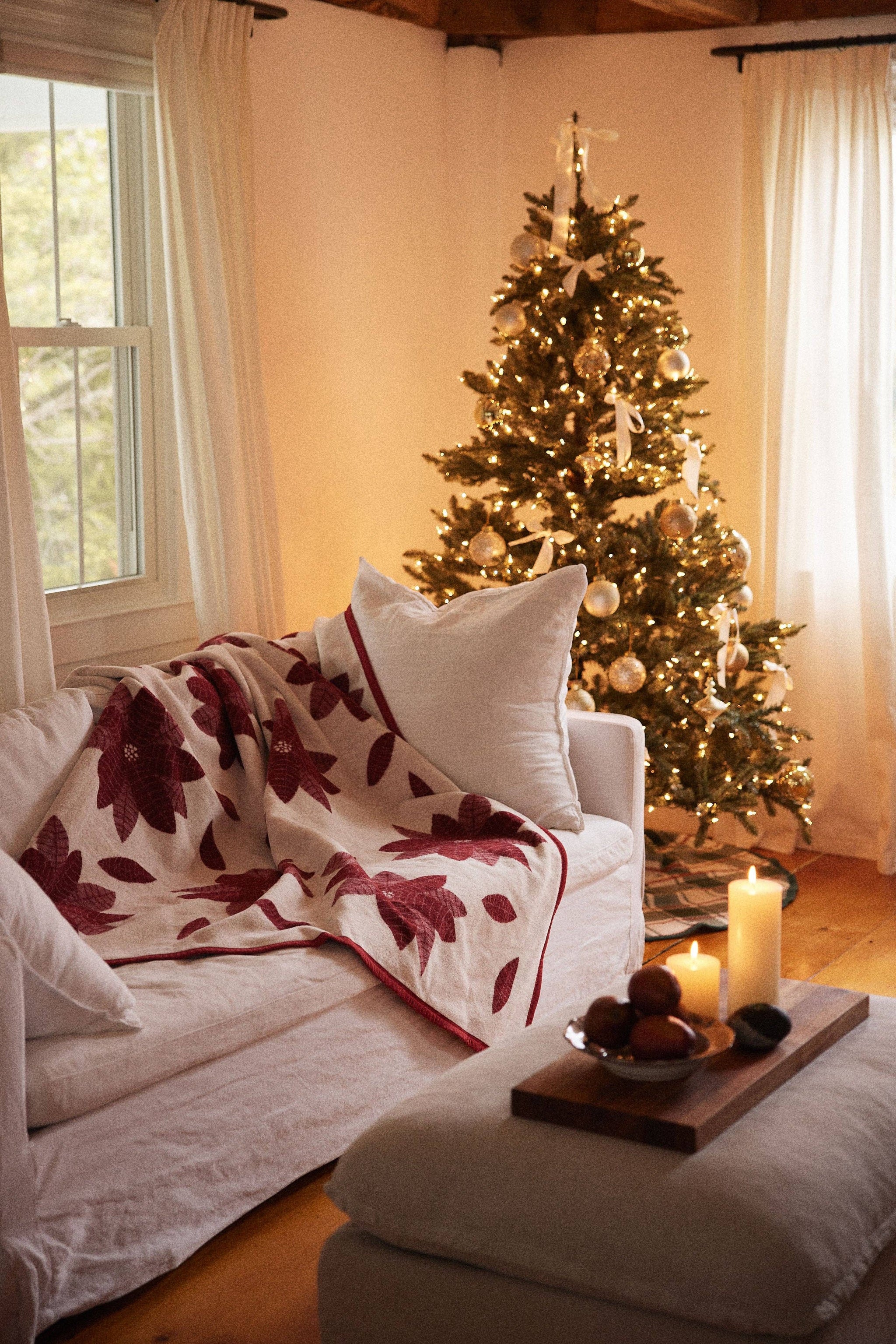 ChappyWrap - Poinsettias Blanket