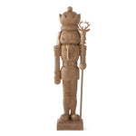 Resin Faux Woodgrain Nutcracker, 2 Sizes