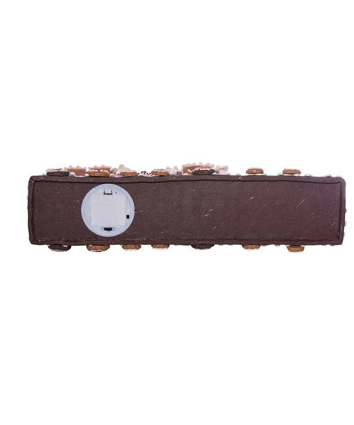 Kurt S. Adler, Inc. - 19.5"B/O GINGERBREAD LED TRAIN TABLETOP
