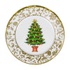 Caspari Gilded Tree Dinner Plates - 8 Per Package