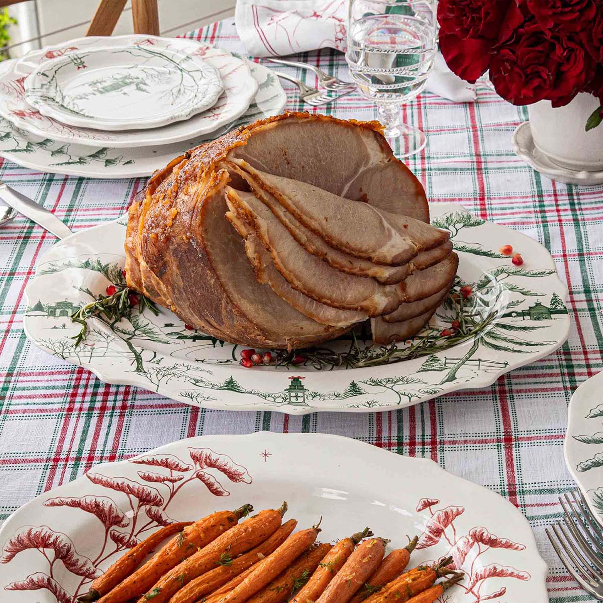 Juliska Country Estate Winter Frolic 18" Serving Platter