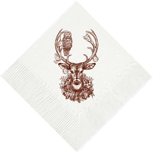 Alexa Pulitzer - Christmas Deer Beverage Napkins
