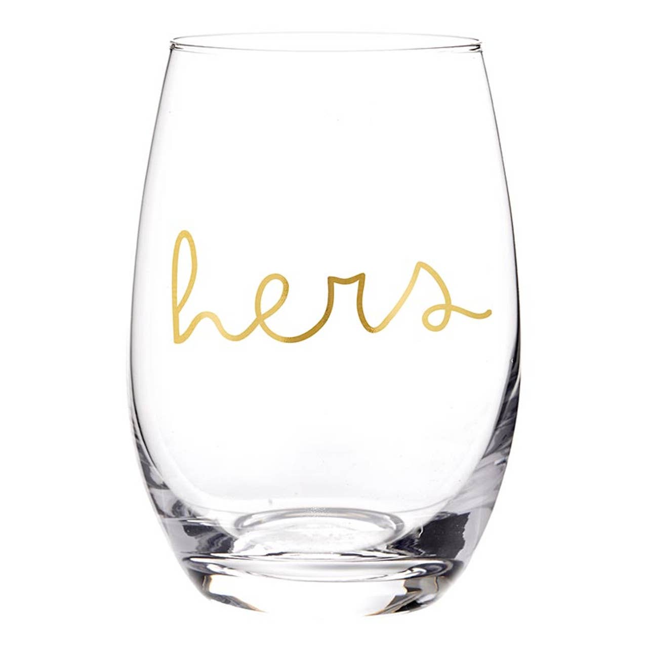 DOF + Stemless Wine Glassware Set - His/Hers