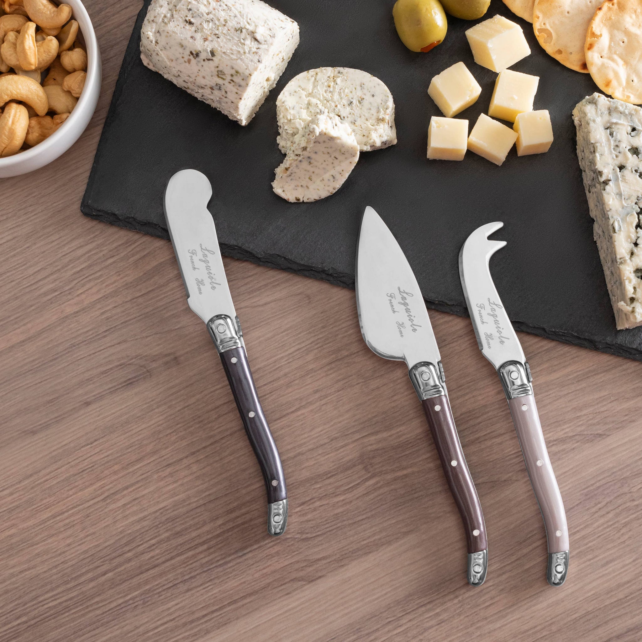 French Home - French Home 3 Piece Laguiole Cheese Knives - Warm Spice