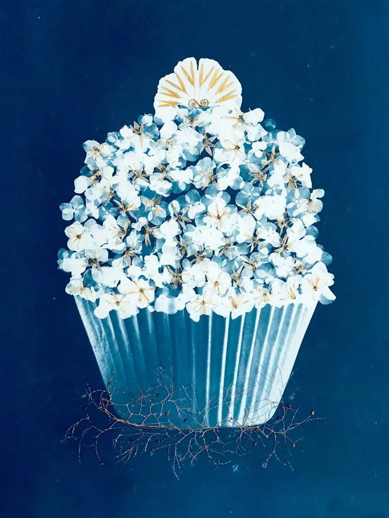 Amanda McCauley Original Blue Cupcake #6, 18x24