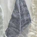 Crinkled Double Weave Linen Throw