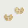 Anabel Aram Butterfly Stud Gold Earrings