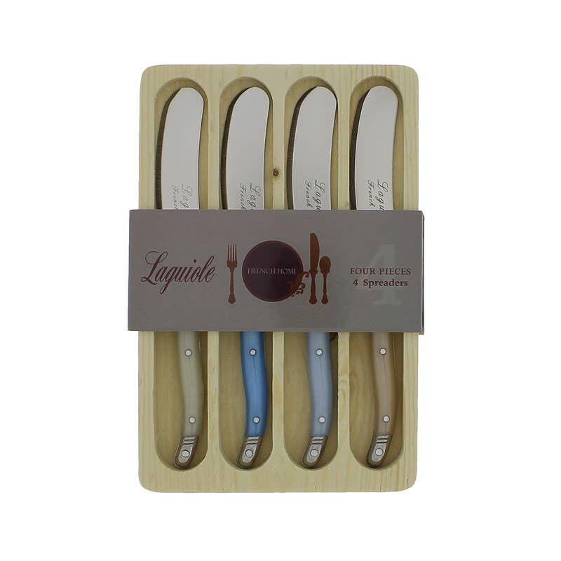 French Home - Laguiole 4-Piece Spreader Set with Two-Tone Handles