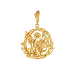 Capucine De Wulf Gold Meadow Wildflower Pendant
