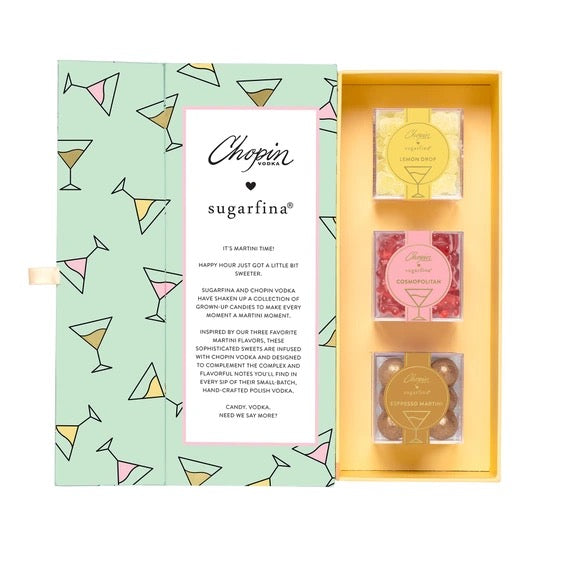 Sugarfina Shake Your Martini - 3pc Candy Bento Box