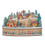 Kurt S. Adler, Inc. - Battery Operated Light-Up Small Christmas Village With Santa
