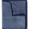 ChappyWrap - Harborview Herringbone Navy Blanket