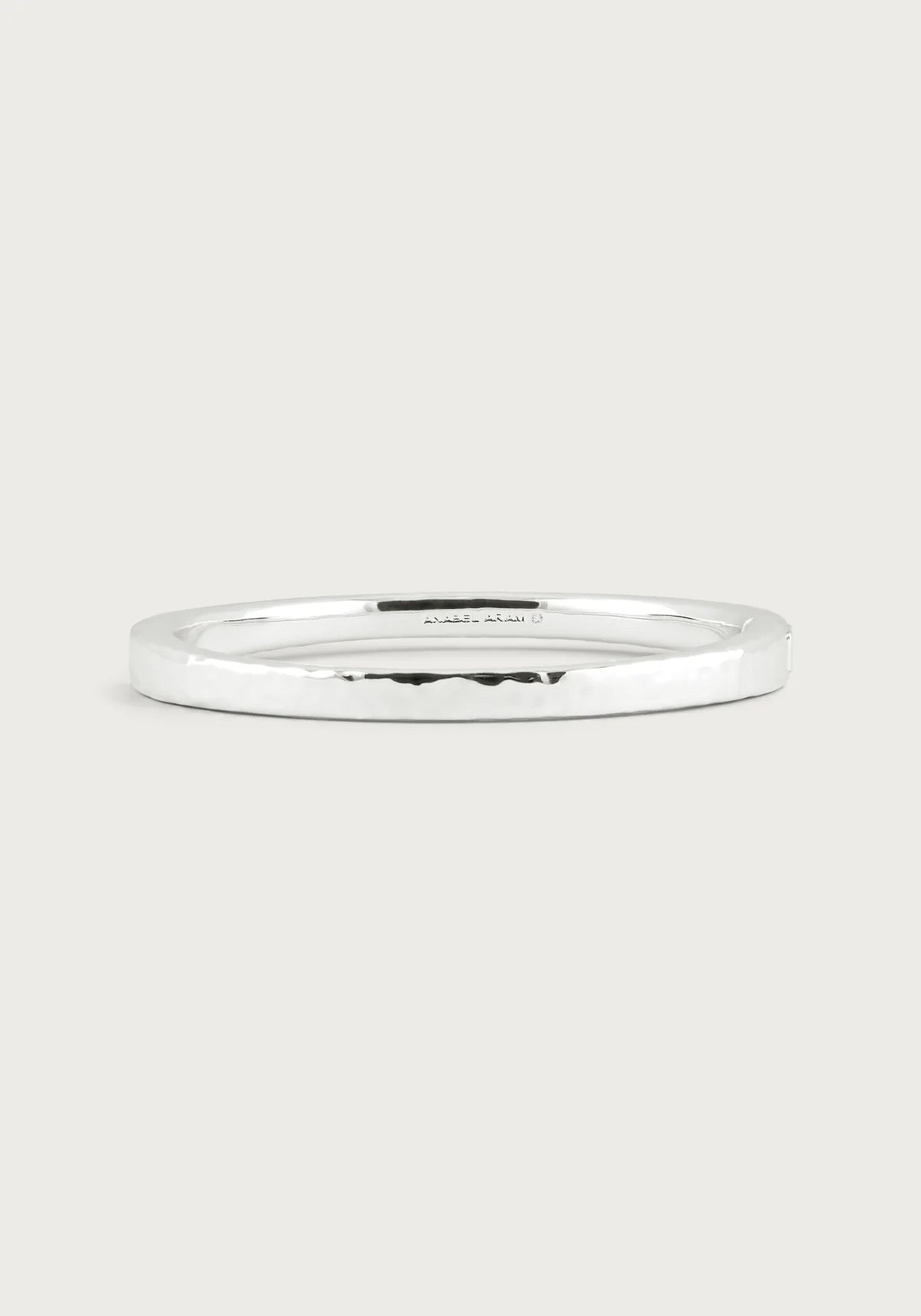 Anabel Aram Farrier Medium Hinged Bangle, Silver