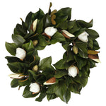 Magnolia Wreath with Magnolias 24"