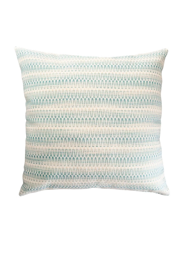 Summer Twist Aqua 20x20 Indoor/Outdoor Pillow