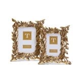 Golden Laurel Set of 2 Photo Frames