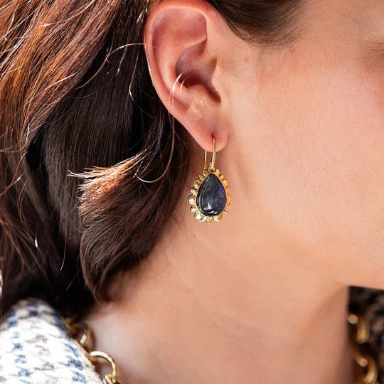 Capucine De Wulf Bliss Drop Earrings - Blue Labradorite