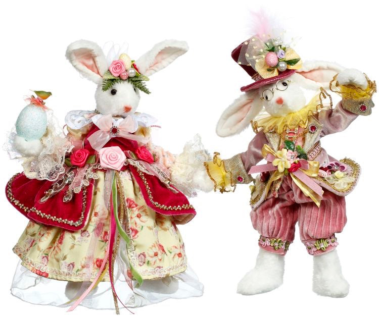 Mark Roberts Mr and Mrs Cottontail Rabbit - Sold individually