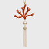 Joanna Buchanan - Coral tassel hanging ornament, coral