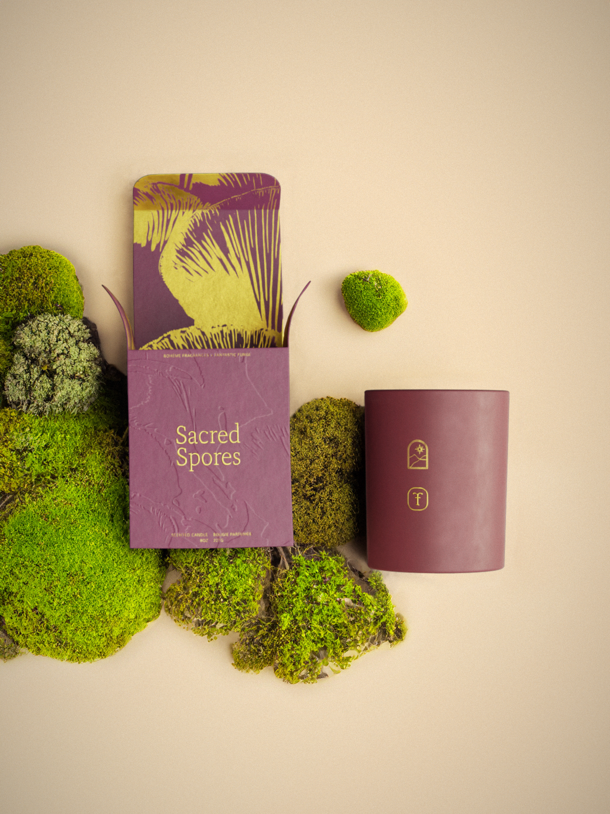 Boheme Fragrances - Sacred Spores - A Candle Collaboration with Fantastic Fungi