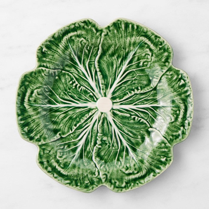 Bordallo Pinheiro Green Cabbage Leaf  Charger Plate