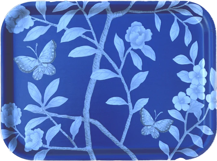 Tisch New York Tray, Navy Chinoiserie