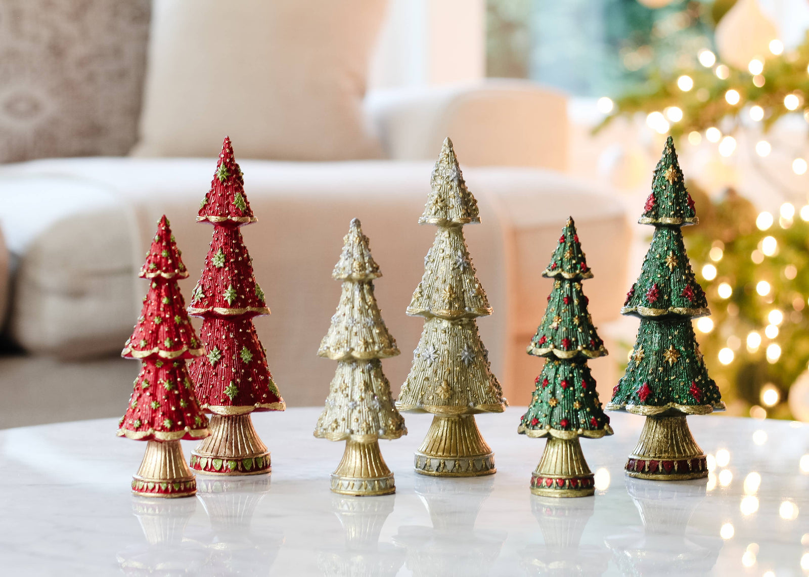 Dekorasyon Gifts  Decor - Starlight Neo Cone Tree (Dark Champagne)