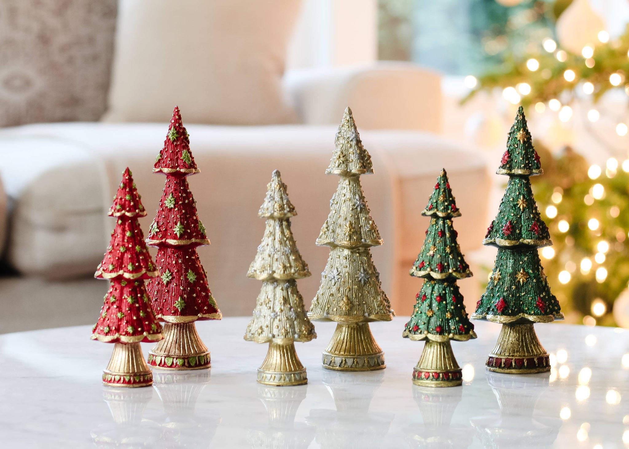 Dekorasyon Gifts  Decor - Starlight Neo Cone Tree (Dark Champagne)